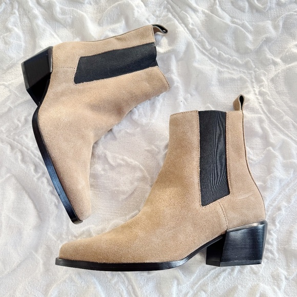 RAG & BONE Joni 50MM Suede Chelsea Boots Size 8.5 New - Picture 3 of 9